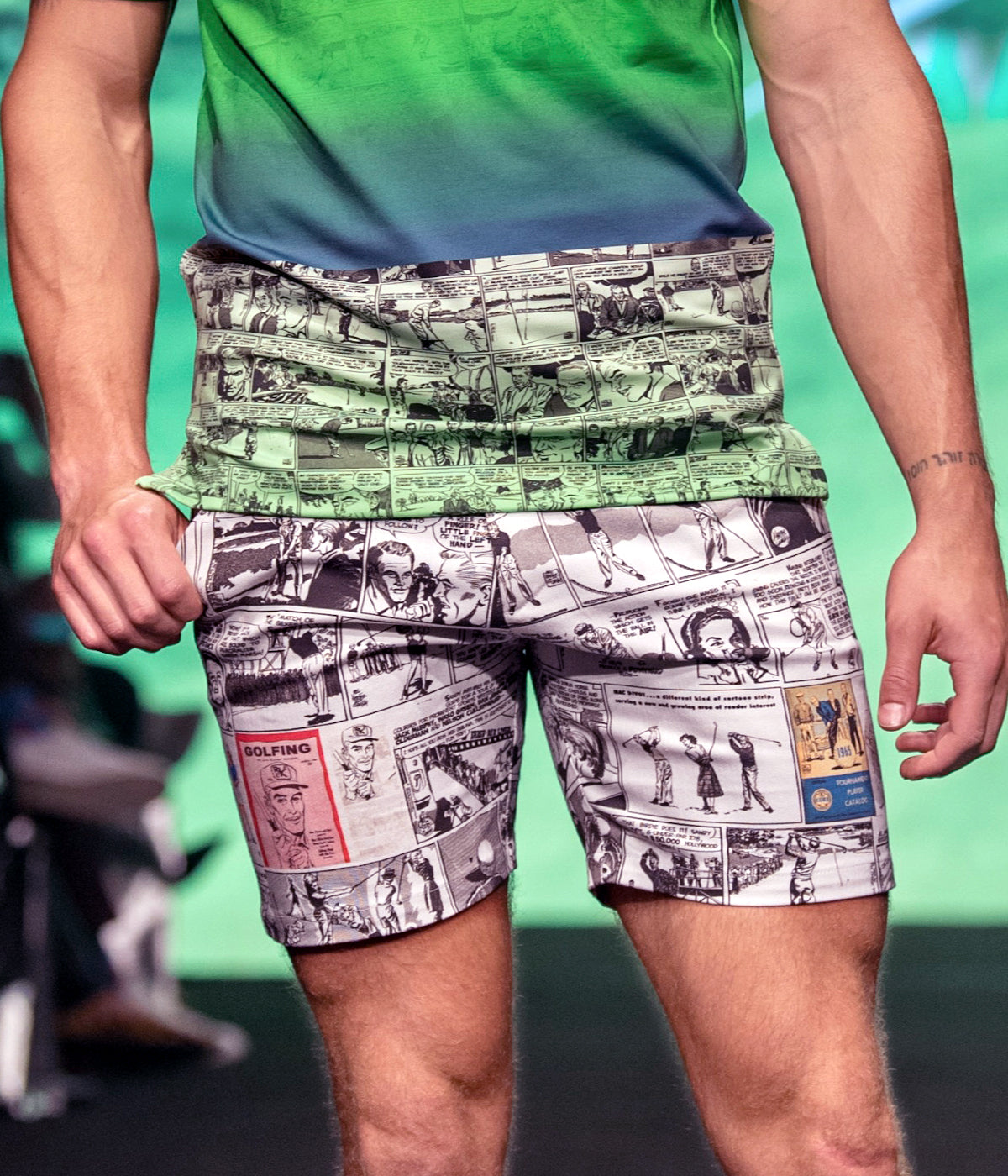 Printed Chino Shorts