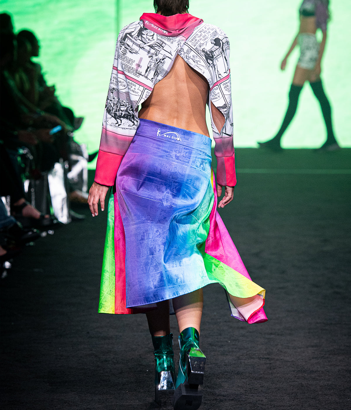 Rainbow Golf Skort