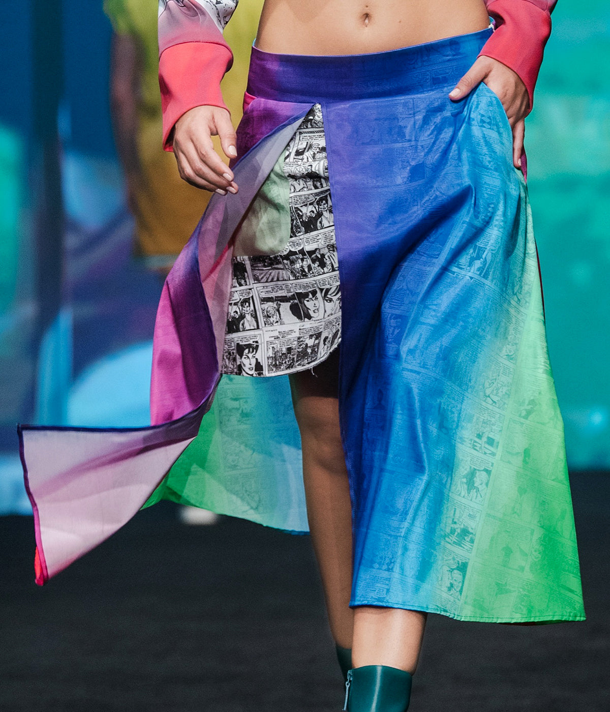 Rainbow Golf Skort