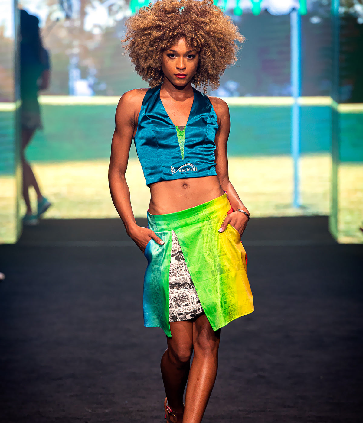 Green Golf Skort